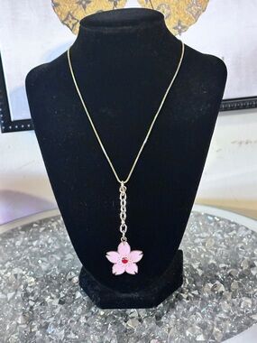 Upcycled Authentic Louis Vuitton pink cherry blossom (sakura) charm